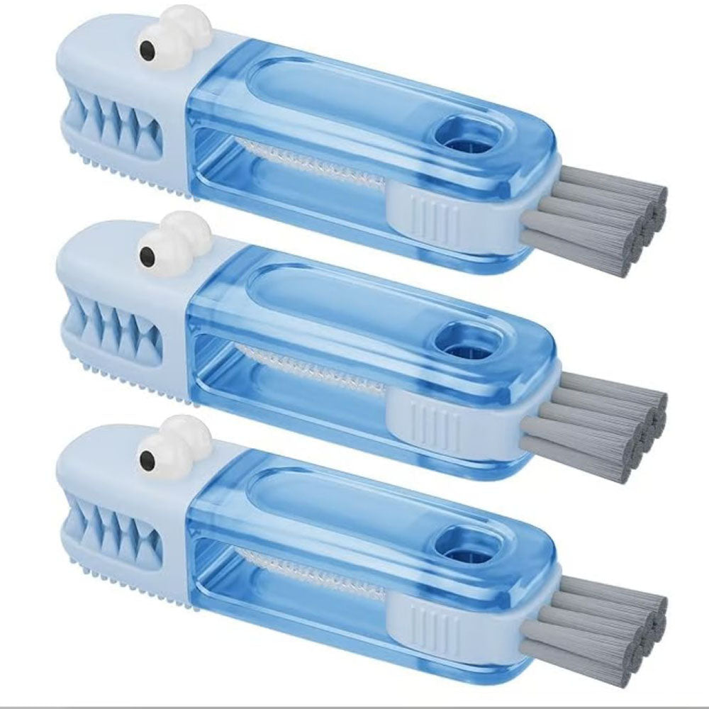 3-in-1 Crocodile Brush - Deep Cleaning for Narrow Cup Lids & Tableware Gaps