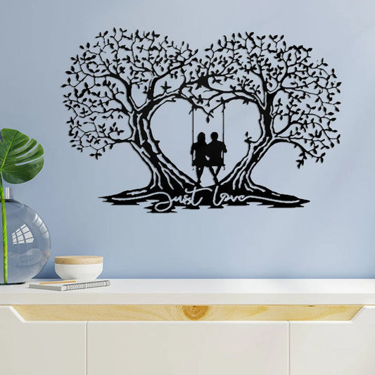 Love Tree Heart-shaped Tree Of Life Metal Wall Art