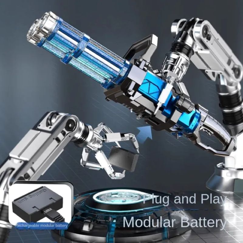 Ice Blast Rotating Double-barreled Gatling Electric Water Gun