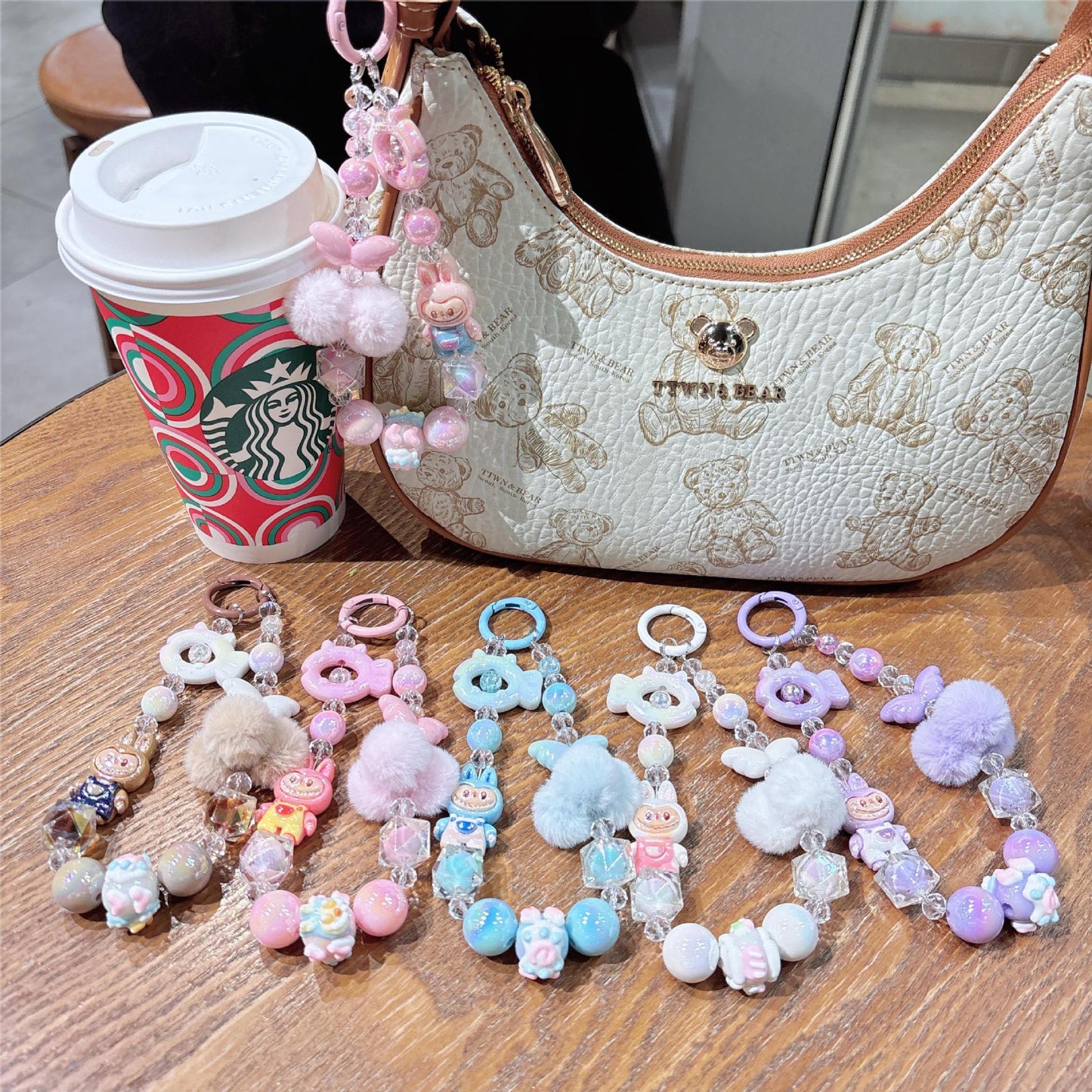 Labubu Bracelet Keychain D405