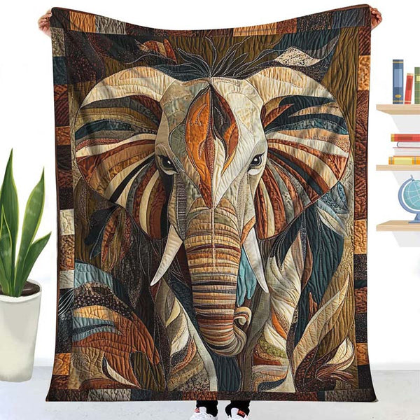 Elephant Horizon Quilted Blanket NCU0DK2004