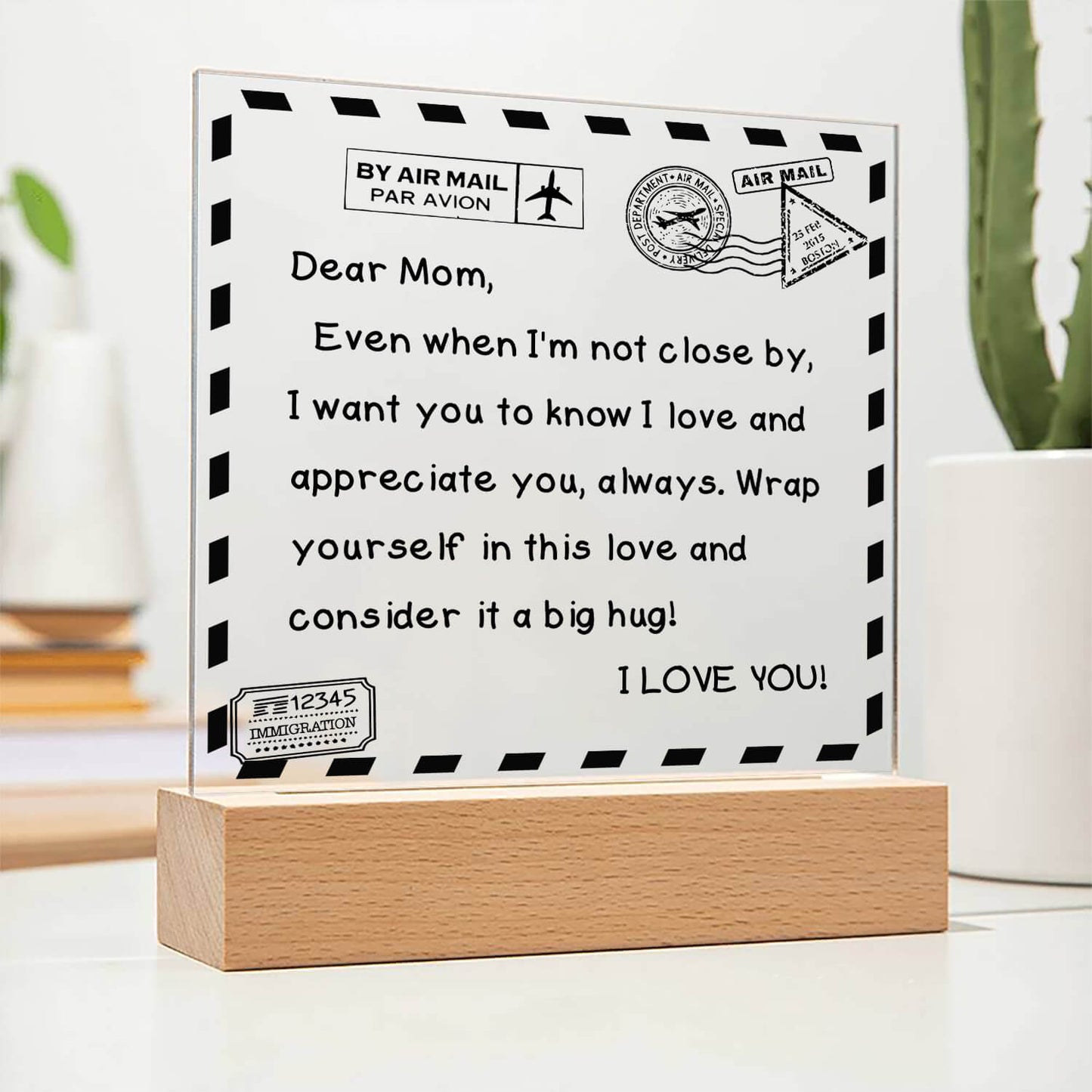 I Love You - D351 - LED Acrylic Plaque
