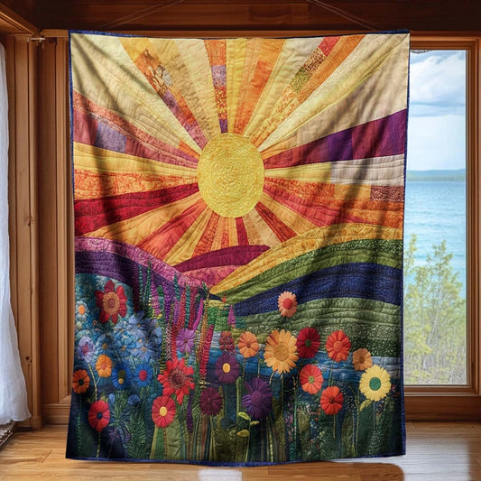 Blossoms in the Sun Blanket - H207 - Premium Blanket