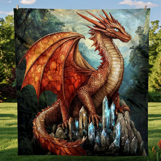 Frost Peak Dragon Blanket - H247 - Premium Blanket