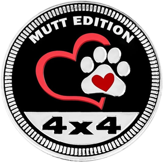 Mutt Edition Car Badge Laser Cutting Car Emblem CE045