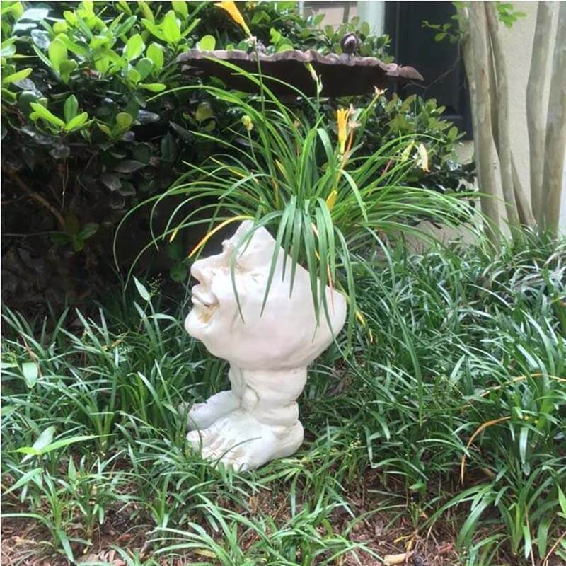 Muggly's Face Statue Planter