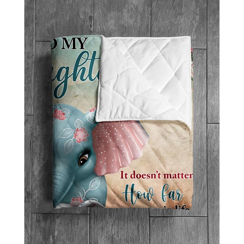 To My Daughter - From Mom - A321 - Premium Blanket