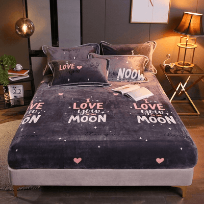 Warmth Heating Micro Fleece Extra Soft Cozy Velvet Plush Fitted Bed Sheet【FREE SHIPPING】
