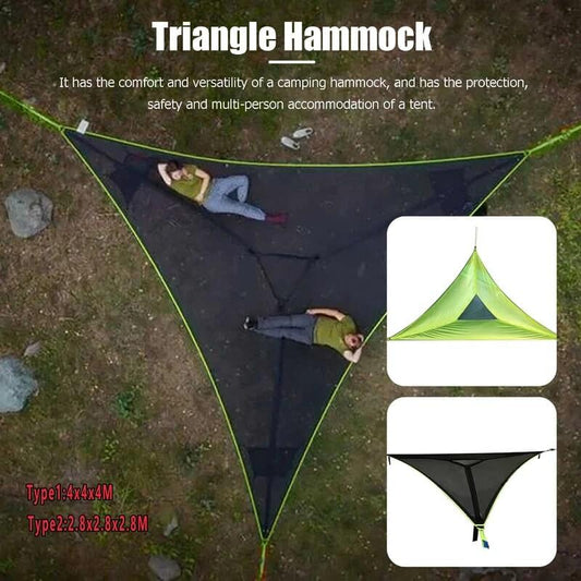 Extra-Large Camping Hammock - Multi-Person Hammock - Patented 3 Point Design【Free Shipping】