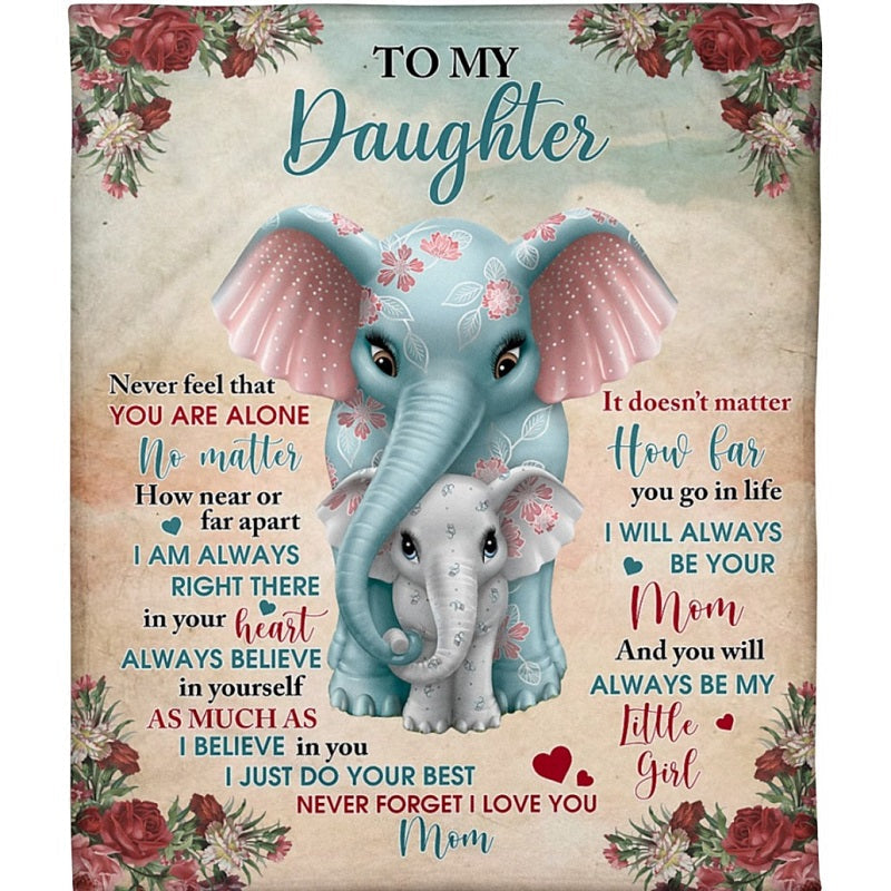 To My Daughter - From Mom - A321 - Premium Blanket