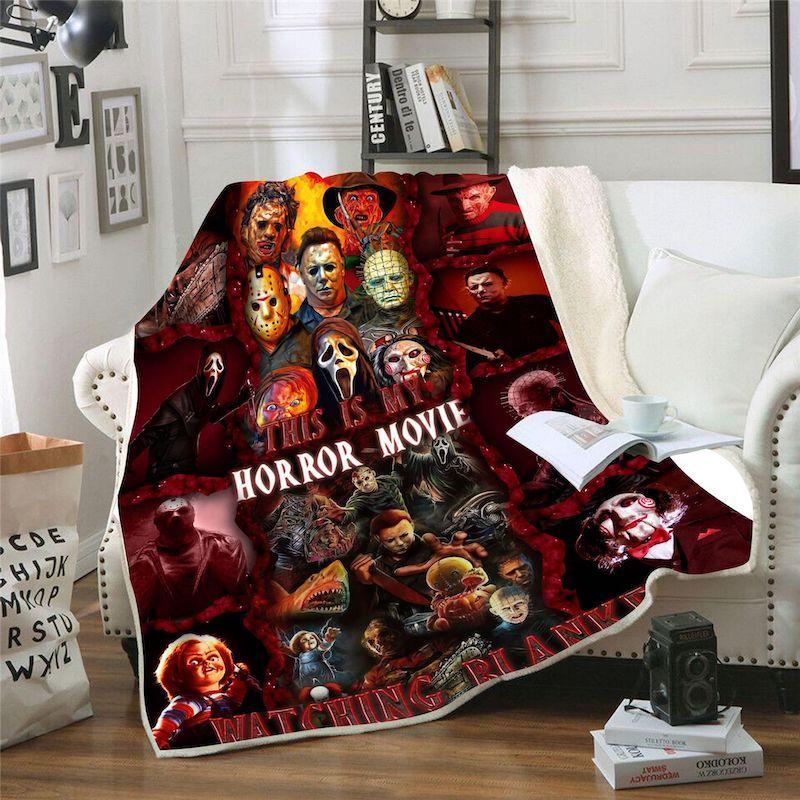 This Is Horror Movie Watching G007 Premium Blanket