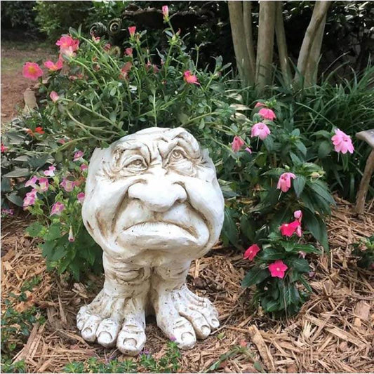 Muggly's Face Statue Planter
