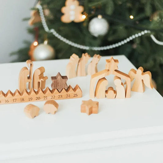 Christmas Calendar Desktop Ornament Home Decoration Jesus Decoration