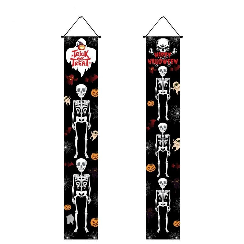 Halloween Porch Sign Hanging Banner