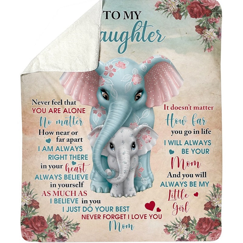 To My Daughter - From Mom - A321 - Premium Blanket