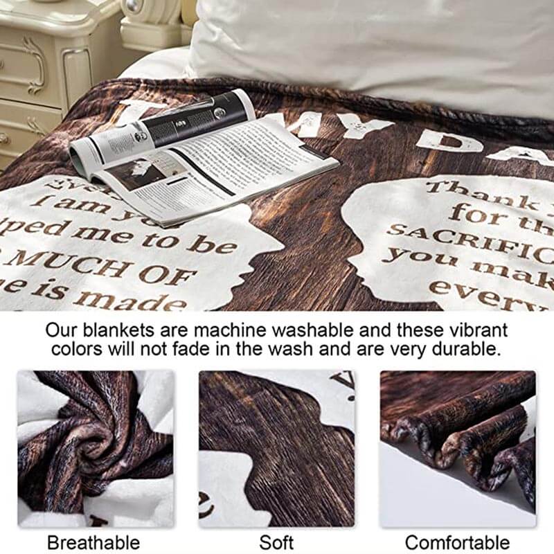 To My Dad - From Daughter - B297 - Premium Blanket