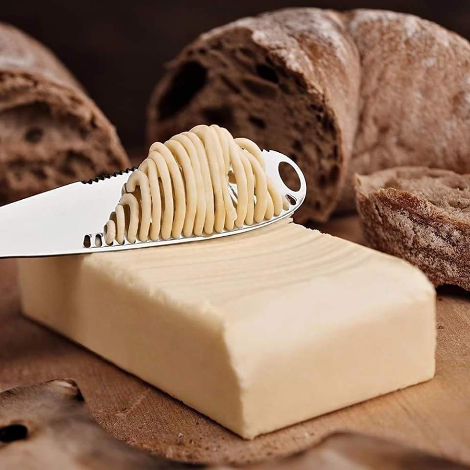 【50% OFF & BUY 2 GET 1 FREE】3 In 1 Food Grade 304 Stainless Steel Butter Knife