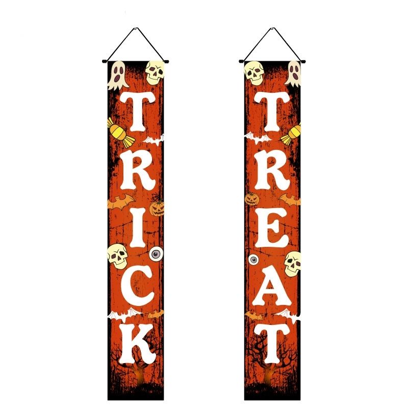 Halloween Porch Sign Hanging Banner