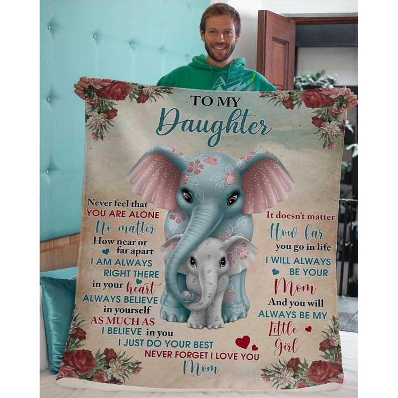 To My Daughter - From Mom - A321 - Premium Blanket