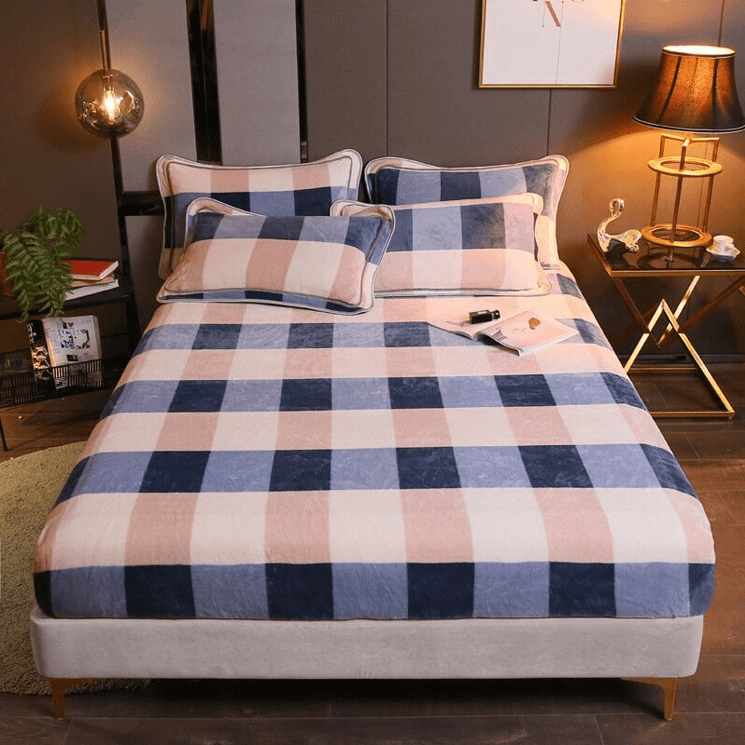 Warmth Heating Micro Fleece Extra Soft Cozy Velvet Plush Fitted Bed Sheet【FREE SHIPPING】