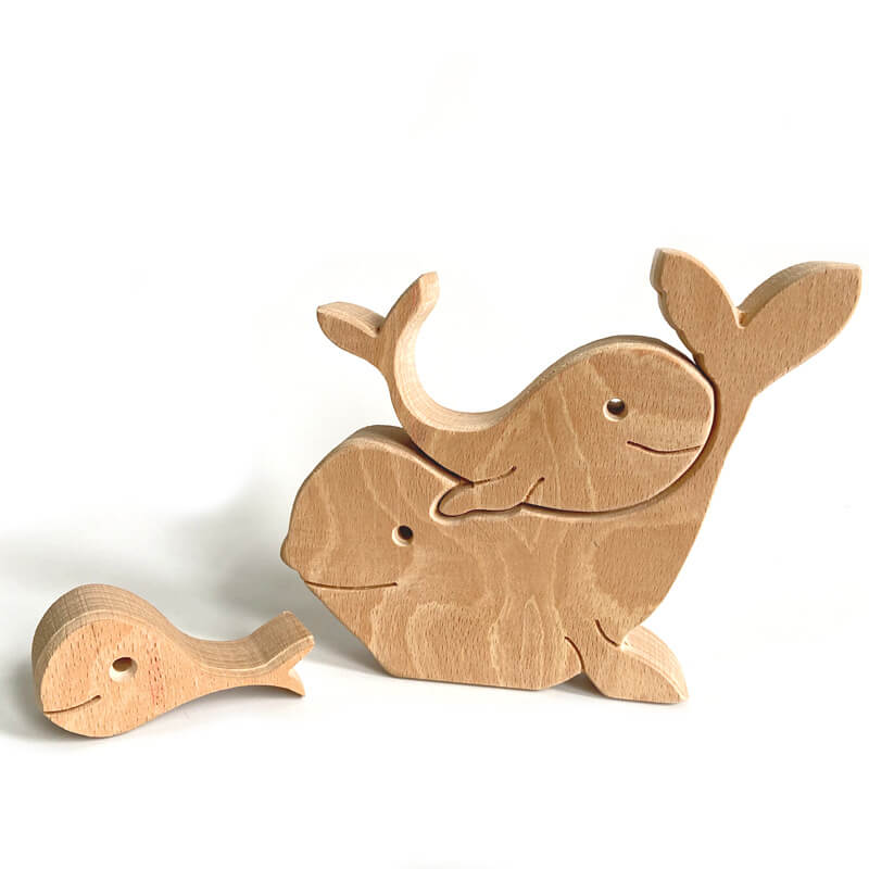 Family Handmade Wooden 3D Puzzle