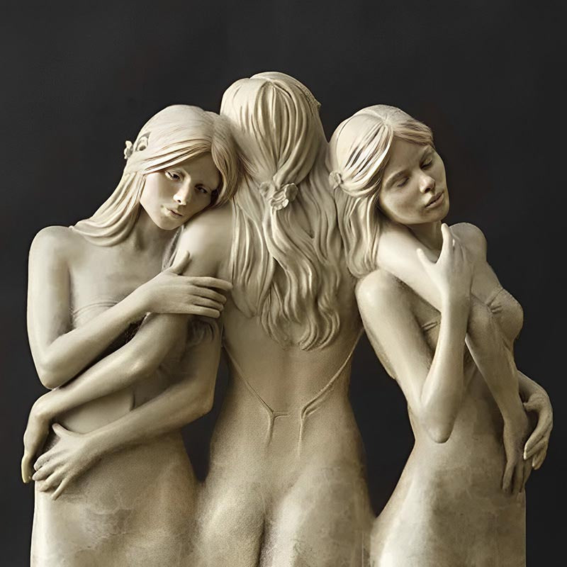 Sculpture of Three Goddess Embracing