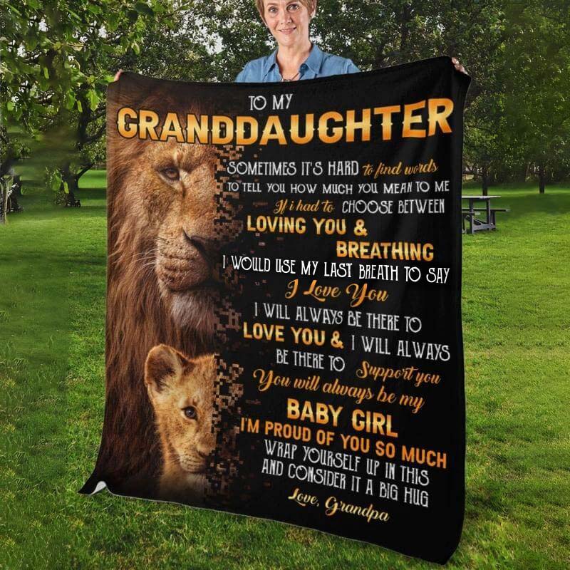 To My Granddaughter - From Grandpa - A322 - Premium Blanket