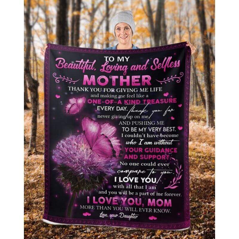 To My Mom - From Daughter - A368 - Premium Blanket