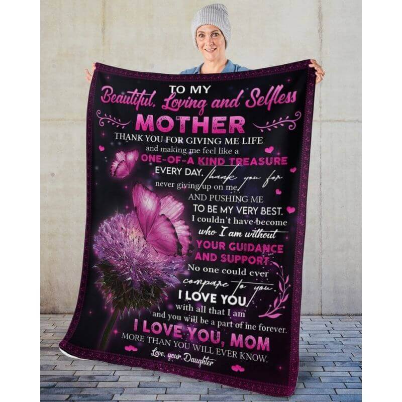 To My Mom - From Daughter - A368 - Premium Blanket