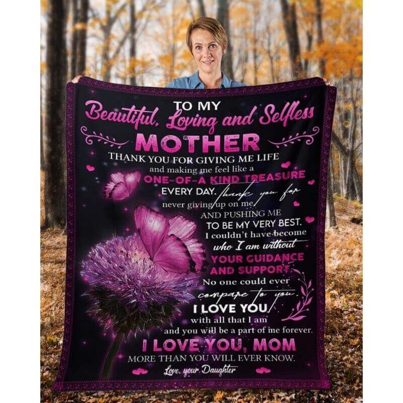 To My Mom - From Daughter - A368 - Premium Blanket