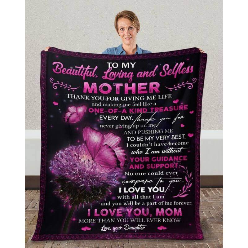To My Mom - From Daughter - A368 - Premium Blanket