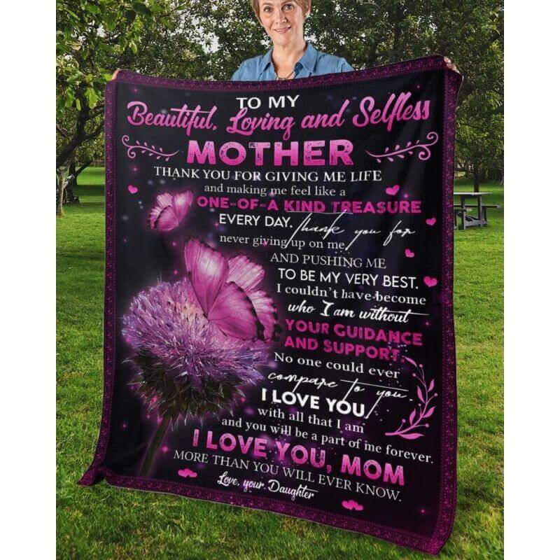 To My Mom - From Daughter - A368 - Premium Blanket
