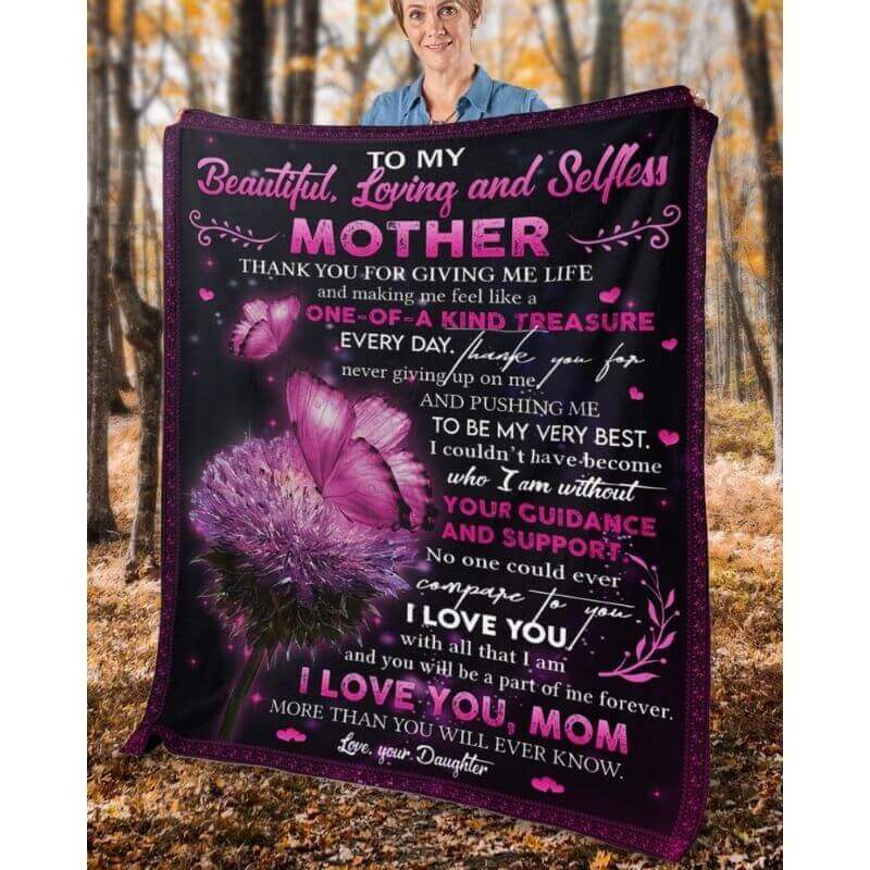 To My Mom - From Daughter - A368 - Premium Blanket