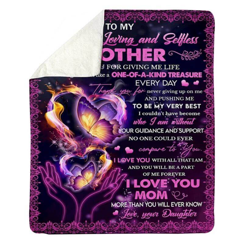 To My Mom - From Daughter - A370 - Premium Blanket