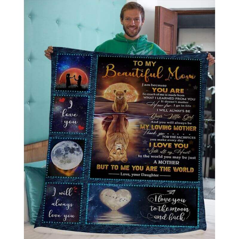 To My Mom - From Daughter - A369 - Premium Blanket