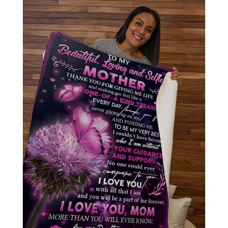 To My Mom - From Daughter - A368 - Premium Blanket