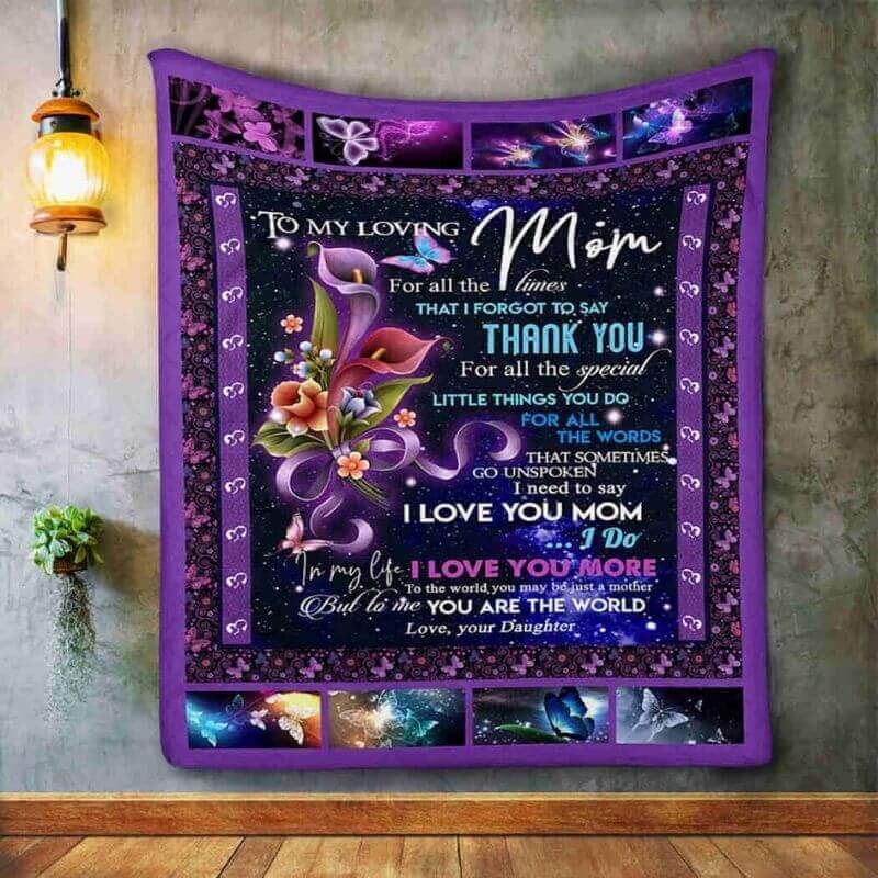 To My Mom - From Daughter - B099 - Premium Blanket