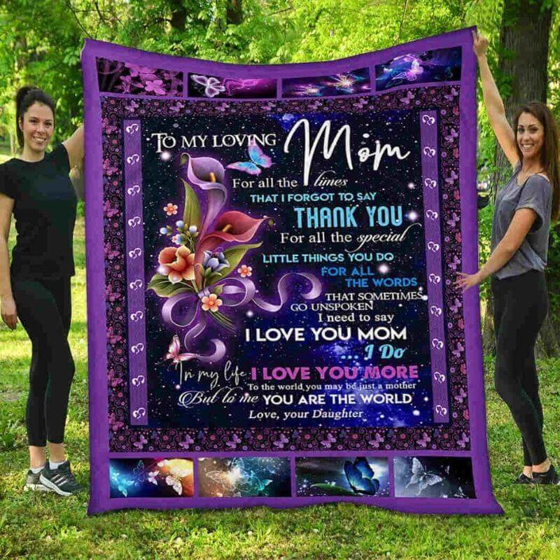 To My Mom - From Daughter - B099 - Premium Blanket