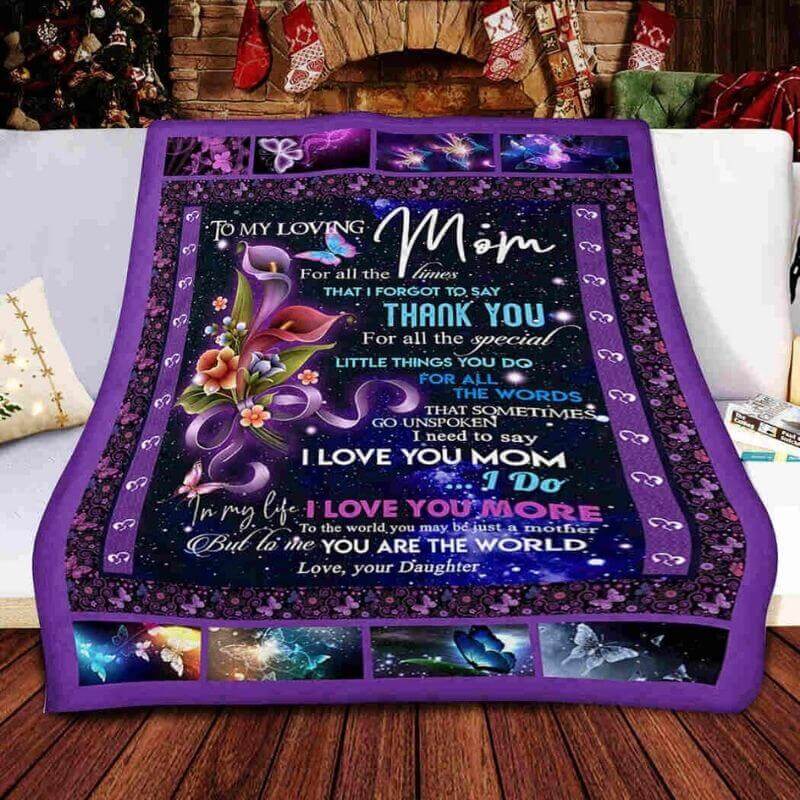 To My Mom - From Daughter - B099 - Premium Blanket