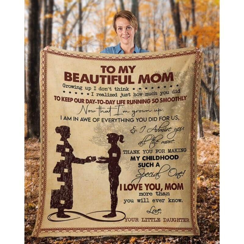 To My Mom - From Daughter - A367 - Premium Blanket