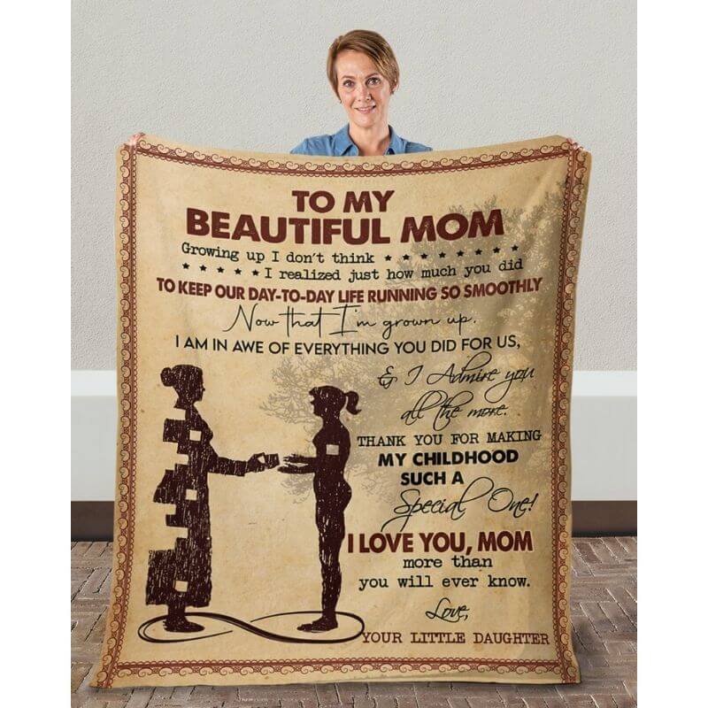 To My Mom - From Daughter - A367 - Premium Blanket