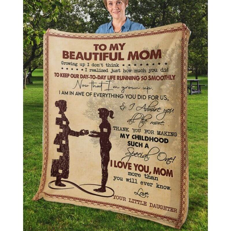 To My Mom - From Daughter - A367 - Premium Blanket