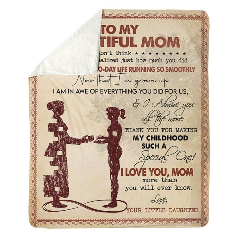To My Mom - From Daughter - A367 - Premium Blanket