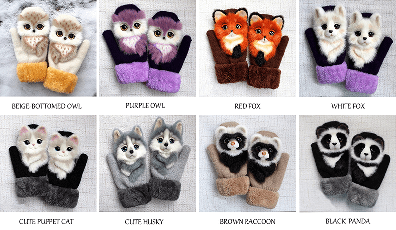 Hand-knitted animal Mittens【BUY 2 FREE SHIPPING】