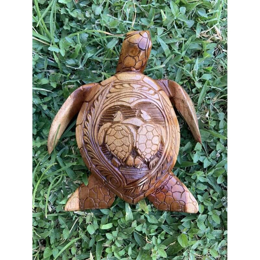 Hawaiian Turtle Woodcarving