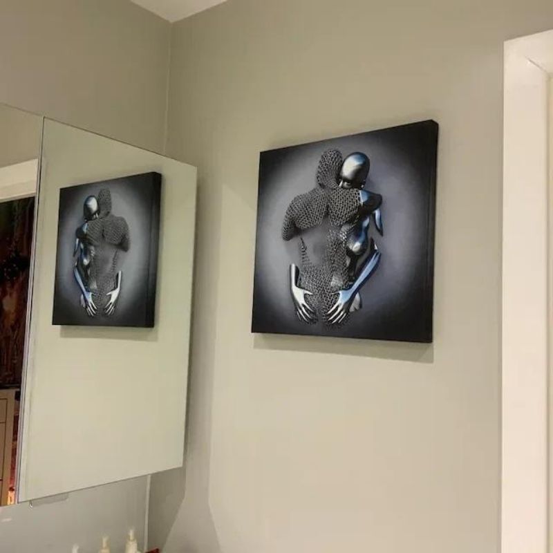 Love Heart 3D Effect Wall Art