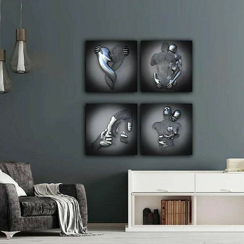 Love Heart 3D Effect Wall Art