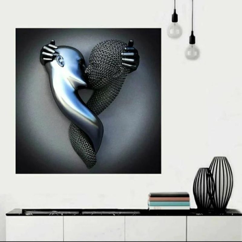 Love Heart 3D Effect Wall Art