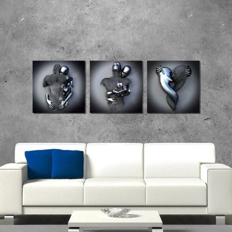 Love Heart 3D Effect Wall Art
