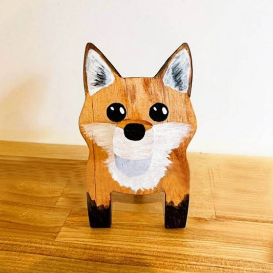 Handmade Glasses Stand F033 Red Fox